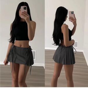 Stylish Charcoal Mini Skirt